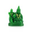 Laxmi Kuber Statue - 4 x 3 Inches Green | Resin Lakshmi Kuber Idol  Laxmi Kuber Idol for Pooja Hot on Sale