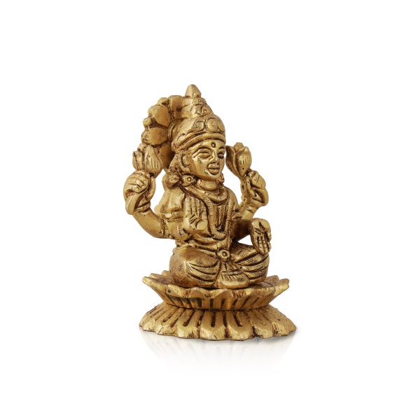 Laxmi Murti  - 3 x 2 Inches |  Brass Idol  Lakshmi Idol  Lakshmi Murti  Lakshmi Statue for Pooja Cheap