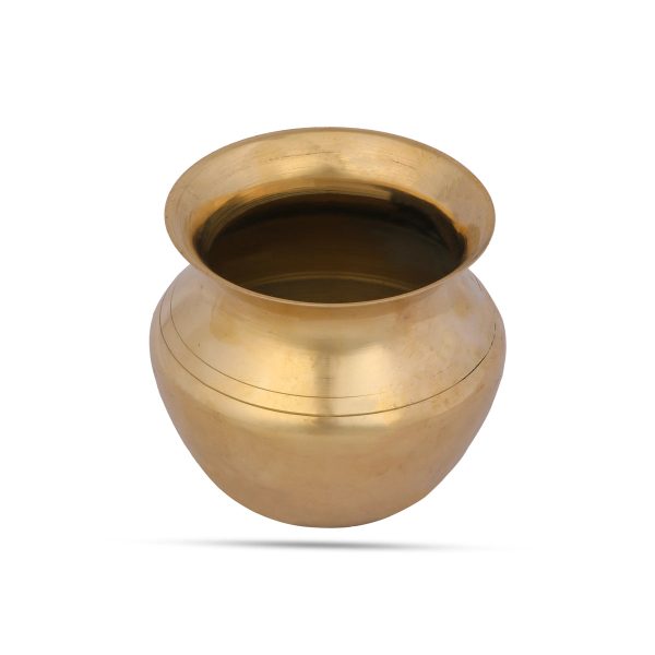 Brass Lota - 3 x 2.5 Inches | Chombu  Puja Pot  Brass Kalash for Pooja  100 Gms Approx Sale