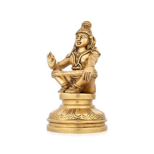 Ayyappan Statue - 8.5 Inch | Brass Statue  Ayyappan Idol for Pooja Cheap