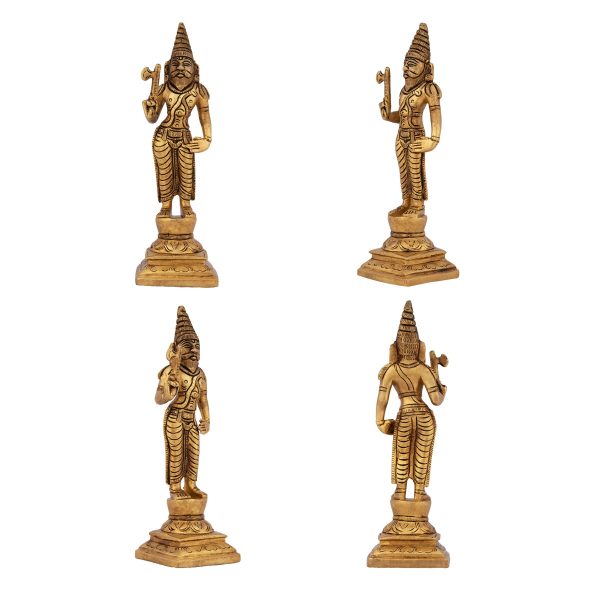 Dashavatar Idol Set - 6.5 x 3 Inches | Dashavatar Statue  Antique Brass Idol for Pooja  4.425 Kgs Approx Fashion