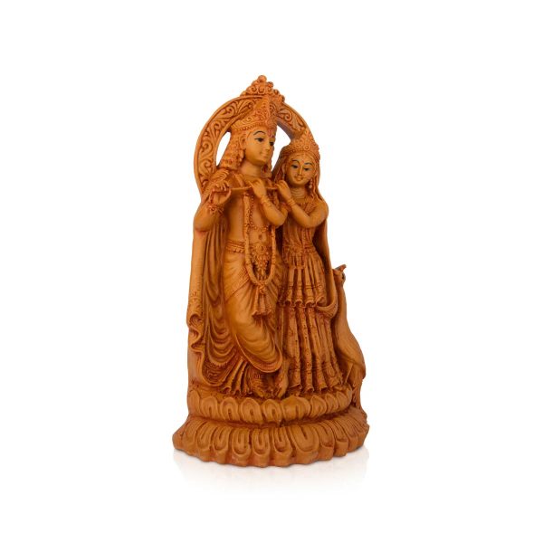 Radha Krishna Murti - 7 x 4.5 Inches | Wooden Polish Statue  Radha Krishna Idol for Pooja Online Sale