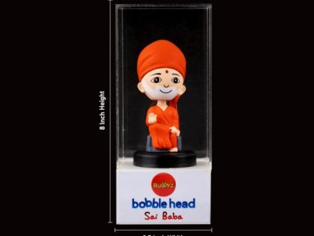 Bobble Head Figurine  - Sai Baba - 8 Inches |  Bobble Head Statue for Home Decor  Assorted Design Fashion