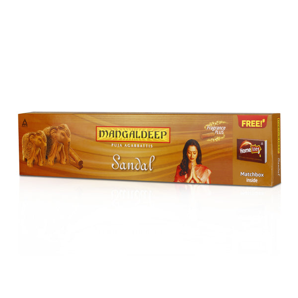 Mangaldeep Sandal Puja Agarbatti - 76 Sticks | Incense Sticks  Agarbathi for Pooja Hot on Sale