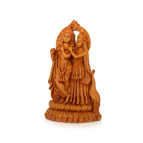 Radha Krishna Murti - 7 x 4.5 Inches | Wooden Polish Statue  Radha Krishna Idol for Pooja Online Sale