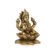 Laxmi Murti  - 3.5 x 2.75 Inches |  Brass Idol  Lakshmi Idol  Lakshmi Murti  Lakshmi Statue for Pooja Online