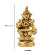 Ayyappan Statue - 2.75 Inch | Brass Statue  Ayyappan Idol for Pooja Online Sale