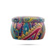 Round Tin Box - 2 x 3 Inches | Painted Gift Box  Fancy Gift Box with Lid for Home Online now