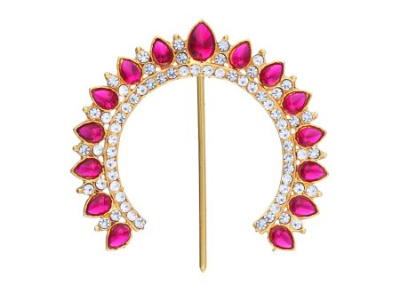 Hair Arch - 2.5 x 2.75 Inches | Stone Hair Arch  Hair Accessory  Stone Jewellery for Deity Online Hot Sale