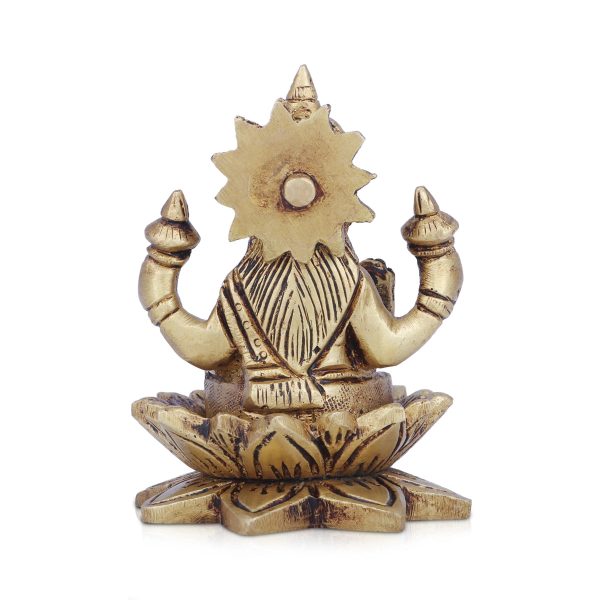 Laxmi Idol - 3.5 x 2 Inches | Antique Brass Idol  Lakshmi Idol for Pooja  420 Gms Approx Online now