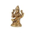 Laxmi Murti  - Goal Base - 2.75 x 2 Inches | Brass Idol  Lakshmi Idol  Lakshmi Murti  Lakshmi Statue for Pooja For Cheap