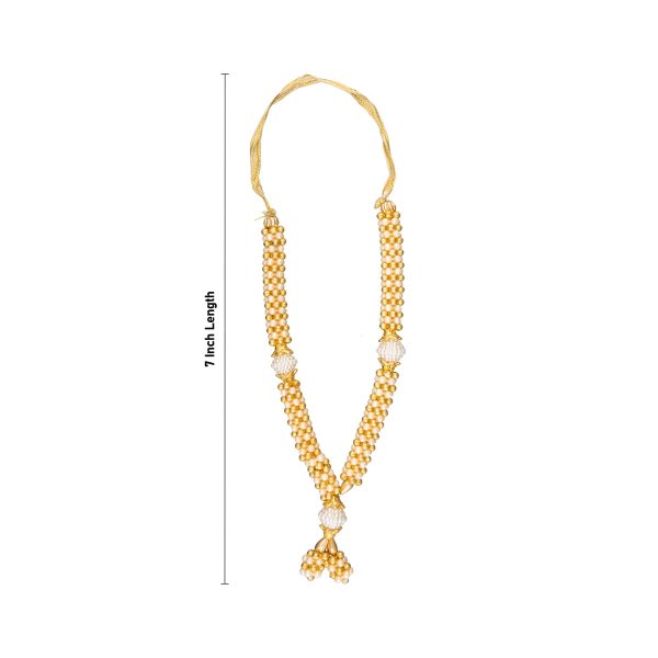 Artificial Mala - 7 Inches | Fancy Mala  Moti Mala for Deity Online Hot Sale