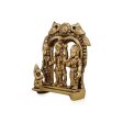 Ram Darbar Murti with Arch - 3.5 x 2.75 Inches | Antique Brass Idol  Ram Darbar Idol for Pooja  300 Gms Approx Online Sale