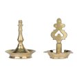 Brass Lamp - 5 x 2 Inches | Karaikudi Kuthu Vilakku  Pirai Deepam  Diya for Pooja Online Hot Sale