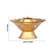 Agarbathi Stand - 1 x 2.25 Inches | Brass Agarbatti Holder  Flower Design Incense Stick Holder for Pooja Online now