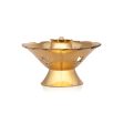 Agarbathi Stand - 1 x 2.25 Inches | Brass Agarbatti Holder  Flower Design Incense Stick Holder for Pooja Online now