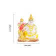 Laxmi Kuber Statue - 4 x 3 Inches White | Resin Lakshmi Kuber Idol  Laxmi Kuber Idol for Pooja Discount