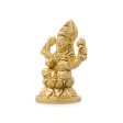 Laxmi Murti  - Kamal Base - 3 x 2.25 Inches | Brass Idol  Lakshmi Idol  Lakshmi Murti  Lakshmi Statue for Pooja Online Sale