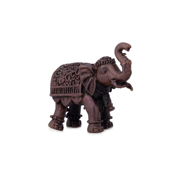 Elephant Statue - 2 x 1.25 Inches | Copper Idol  Elephant Figurine for Home  70 Gms Approx Online