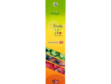 Ambica Nitya Pooja Fruits 3 In 1 Incense Sticks - 128 Gms | Agarbatti  Agarbathi for Pooja Fashion