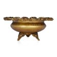 Flower Pot With Leg - 7 x 15 Inches | Brass Urli  Flower With Diya Design Uruli for Living Room  8.140 Kgs Approx Hot on Sale