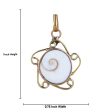 Crystal Stone Pendant  - Gomti Chakra |  Crystal Dollar  Stone Locket for Men & Women Discount