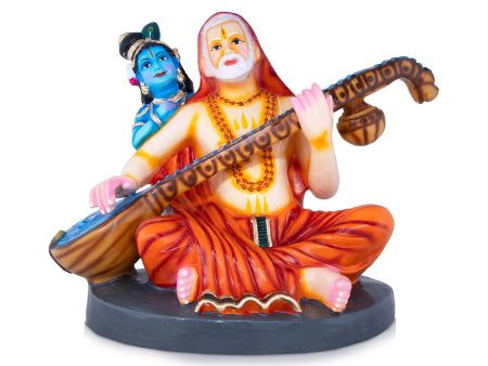 Ragavendra With Krishna Paper Mache Golu Bommai - 22 x 20 Inches | Giri Golu Doll  Navaratri Golu Bomma Gombe For Discount