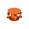 Urli Stand With Bell - 6 x 6.75 Inches | Terracotta Clay Uruli Stand  Flower Pot Stand for Home Decor Hot on Sale