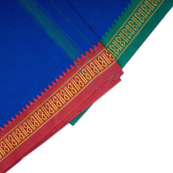 Veshti - 2 Mtrs | Ayyappa Thalapathi Border Dhoti  Blue Colour Vesti for Men Online Hot Sale