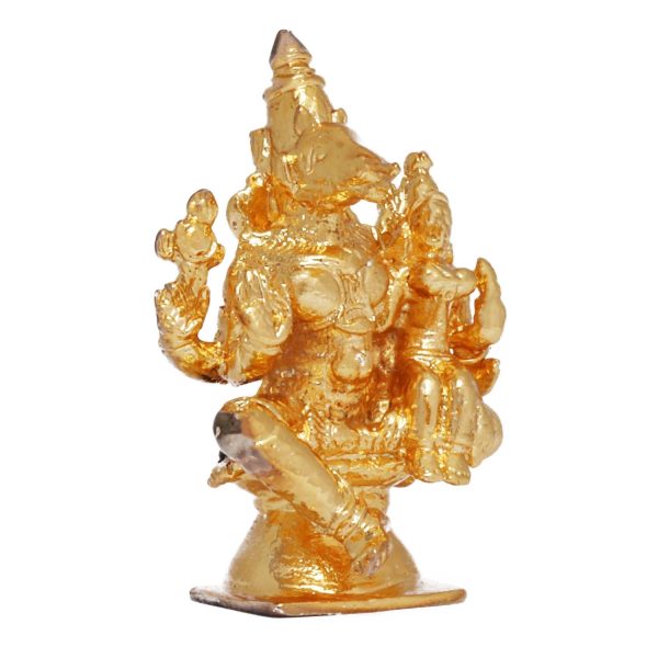 Varaha Lakshmi Idol - 1.5 Inches | Copper Idol  Gold Polish Lakshmi Murti  Varaha Laxmi Statue  Varaha Murti for Pooja Cheap