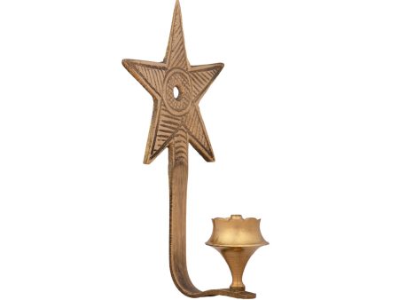 Agarbathi Stand - 3 x 1.5 Inches | Brass Incense Holder  Leaf Design Agarbatti Holder for Pooja  25 Gms Approx For Discount