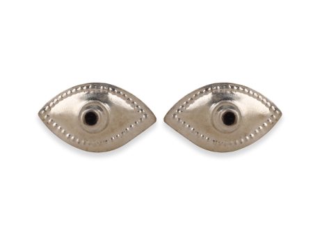 Kanmalar Set - 0.25 x 1.25 Inches | Deity Eyes  White Metal Kanmalar for Deity on Sale