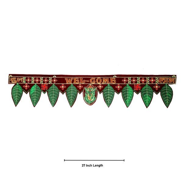 Toran - Small | Velvet Toran  Pan Toran  Artificial Toran  Bandanwar for Door Decor Fashion