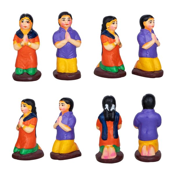 Vasthu Lakshmi Clay Golu Bommai Set - 11 x 5 Inches | Giri Golu Doll  Navaratri Golu Bomma Gombe Bommai For Discount