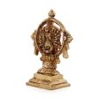 Chakrathazhwar Idol - 5 x 3.5 Inches | Antique Brass Idol  Chakrathalwar Statue for Pooja  480 Gms Approx Fashion