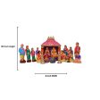 Marriage Clay Golu Bommai Set - 10.5 x 8 Inches | Giri Golu Doll  Navaratri Golu Bomma Gombe Bommai Online