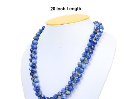 Crystal Mala - Sodalite | Semi Precious Stone Mala  Japa Mala for Men & Women For Sale