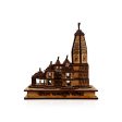 Ayodhya Ram Temple with LED - 6 x 5.5 Inches | Ayodhya Ram Mandir for Home Decor Cheap