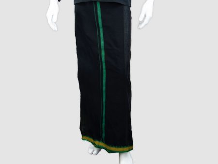 Veshti - 2 Mtrs | Black Colour Vesti  Thalapathi Design Dhoti for Men For Cheap