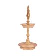 Brass Lamp - 7 x 3 Inches | Karaikudi Kuthu Vilakku  Pirai Deepam  Diya for Pooja For Sale