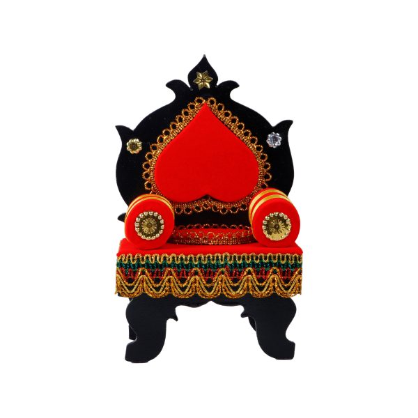 Singhasan  - 6  Inches |  Velvet Simhasanam  Aasan for Deity Online