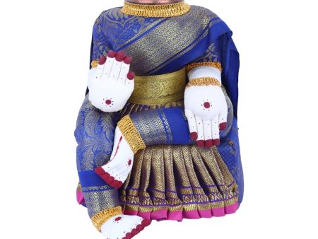 Amman Stand - 10 x 8 Inches | Varalakshmi Decor  Wooden Ammavari Idol without Face for Deity Decor Cheap