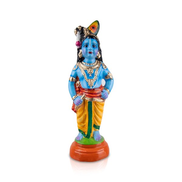 Vithoba Krishna - 16 Inches | Giri Golu Doll  Paper Mache  Vithoba Murti  Navarathri Doll Supply