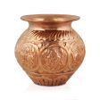 Copper Lota - 4.5 x 3.75 Inches | Ashtalakshmi Chombu  Copper Kalash for Pooja For Discount