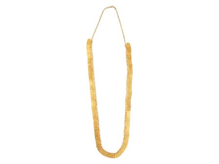 Kasu Mala - 14 Inches | 150 Coin Kaasu Mala  Gold Polish Kasumalai for Deity Decor on Sale