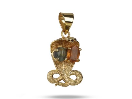 Stone Locket - 1 Inches | Nagam Dollar  Snake Locket  Gold Polish Naga Pendant  Jewellery for Men & Women on Sale