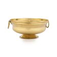 Flower Pot With Base - 2.5 x 5.25 Inches | Brass Uruli With Handle  Urli for Home Decor  100 Gms Approx Discount