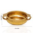 Brass Urli - 2.5 x 6.5 Inches | Uruli  Brass Bowl  Flower Pot for Home on Sale