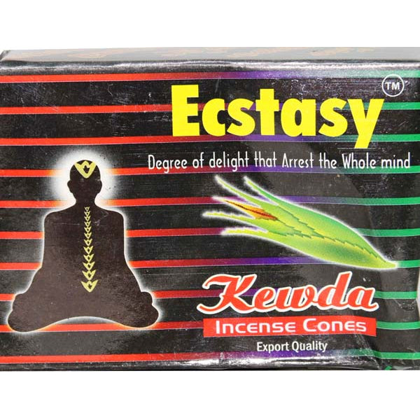 Ecstasy Incense Cones 25Gms - Kewda Online