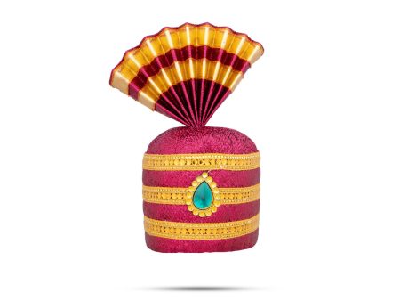 Turban - 8 x 3.6 Inches | Kireedam  Pagdi  Mukut for Deity For Cheap